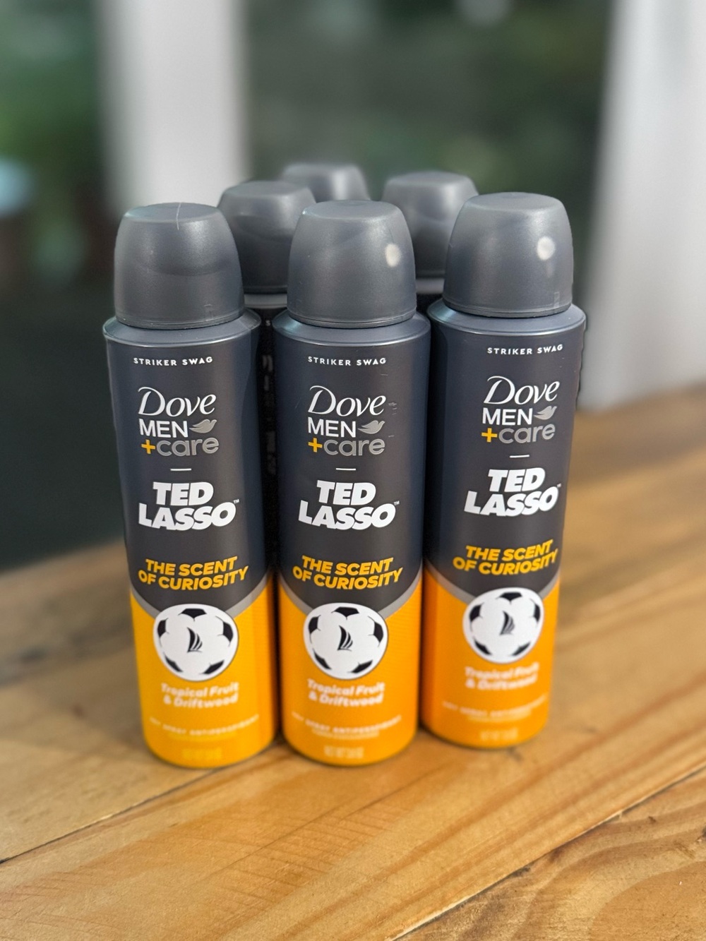 (6) Dove Men + Care Ted Lasso Limited Edition Antiperspirant Deodorant Spray